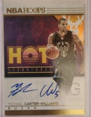 Michael Carter-Williams #21 Basketball Cards 2016 Panini Hoops Hot Signature Prices