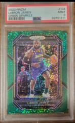 LeBron James [Green Sparkle] #134 Basketball Cards 2022 Panini Prizm Prices