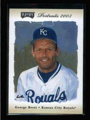 George Brett [Beige] #91 Baseball Cards 2003 Playoff Portraits Prices