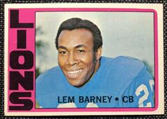 Lem Barney #42 Football Cards 1972 Topps Prices
