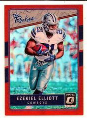 Ezekiel Elliott [Red] Football Cards 2016 Panini Donruss Optic the Rookies Prices