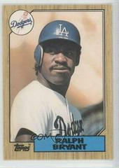 Ralph Bryant Baseball Cards 1987 Topps Traded Prices