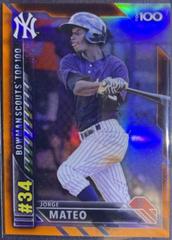 Jorge Mateo #BTP-34 Baseball Cards 2016 Bowman Scouts' Top 100 Prices