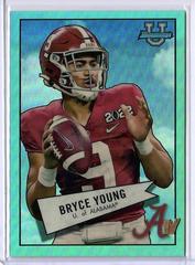 Bryce Young [Aqua] Football Cards 2022 Bowman Chrome University 1952 Prices