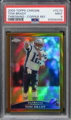 Tom Brady [Throwing Copper Refractor] #TC70 Football Cards 2009 Topps Chrome Prices