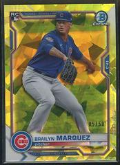 Brailyn Marquez [Yellow] #100 Baseball Cards 2021 Bowman Chrome Sapphire Prices