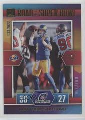 Matthew Stafford [Holo] #DR-MS Football Cards 2022 Panini Donruss Road to the Super Bowl Divisional Round Prices
