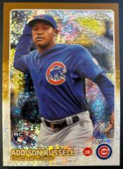 Addison Russell [Blue Jersey Gold] #US220 Baseball Cards 2015 Topps Update Prices