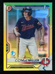 Noah Miller [Yellow Foil] #BD-109 Baseball Cards 2021 Bowman Draft 1st Edition Prices