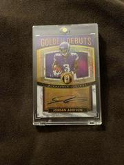 Jordan Addison [White Gold] #GD-10 Football Cards 2023 Panini Gold Standard Golden Debuts Autographs Prices
