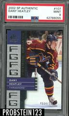 Dany Heatley Hockey Cards 2002 SP Authentic Prices