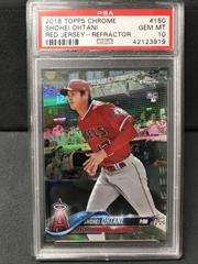 Shohei Ohtani [Red Jersey Red Refractor] #150 Baseball Cards 2018 Topps Chrome Prices