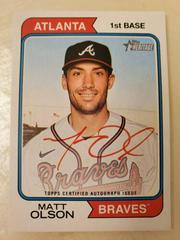 Matt Olson [Special Edition Red Ink] #ROA-MO Baseball Cards 2023 Topps Heritage Real One Autographs Prices