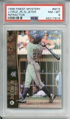 D. Jeter, J. Cruz Jr. [Refractor] #M15 Baseball Cards 1998 Finest Mystery Prices
