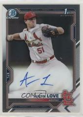 Austin Love #CDA-AL Baseball Cards 2021 Bowman Draft Pick Chrome Autographs Prices