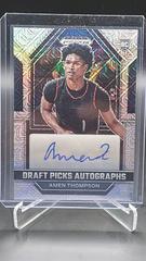 Amen Thompson [Mojo] #DPA-AMT Basketball Cards 2023 Panini Prizm Draft Picks Autographs Prices