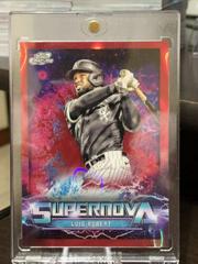Luis Robert [Red Flare] #SN-19 Baseball Cards 2022 Topps Cosmic Chrome Supernova Prices