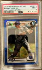 Bobby Witt Jr. [Blue Shimmer] #BCP-25 Baseball Cards 2020 Bowman Chrome Prospects Prices