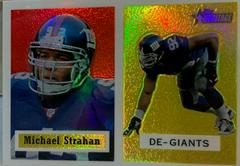 Michael Strahan [Retrofractor] #20 Football Cards 2002 Topps Heritage Prices