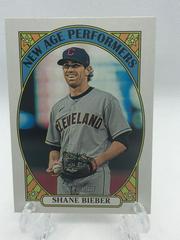 Shane Bieber Baseball Cards 2021 Topps Heritage New Age Performers Prices