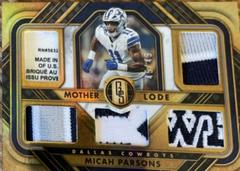 Micah Parsons [White Gold] #ML-18 Football Cards 2023 Panini Gold Standard Mother Lode Prices