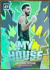 Jayson Tatum [Lime Green] #17 Basketball Cards 2022 Panini Donruss Optic My House Prices