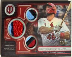Paul Goldschmidt [Red] #TTR-PG Baseball Cards 2024 Topps Tribute Triple Relic Prices