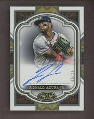 Ronald Acuna Jr. [Bronze Ink] #NLA-RA Baseball Cards 2023 Topps Tier One Next Level Autographs Prices
