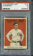 Ad Brennan #115 Baseball Cards 1915 Cracker Jack Prices