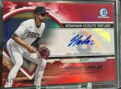 Jordan Lawlar [Autograph Red] #BTP-8 Baseball Cards 2023 Bowman Scouts Top 100 Prices