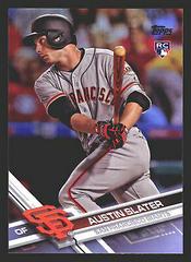 Austin Slater [Rainbow Foil] #US126 Baseball Cards 2017 Topps Update Prices