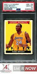 Kobe Bryant Baseball Cards 2007 Upper Deck Goudey Sport Royalty Prices