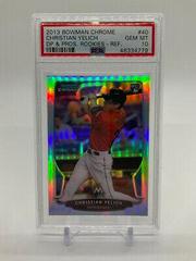 Christian Yelich [Refractor] #40 Baseball Cards 2013 Bowman Chrome Draft Picks & Prospects Rookies Prices