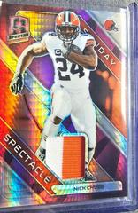 Nick Chubb [Pink Neon] #21 Football Cards 2023 Panini Spectra Sunday Spectacle Prices
