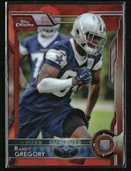 Randy Gregory [Red Refractor] Football Cards 2015 Topps Chrome Prices