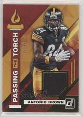Antonio Brown, JuJu Smith Schuster Football Cards 2019 Donruss Passing the Torch Jerseys Prices