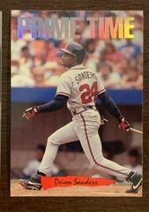 Deion Sanders #8 Baseball Cards 1993 Panini Donruss Triple Play Nicknames Prices