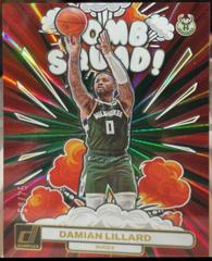 Damian Lillard [Red Green] #12 Basketball Cards 2023 Panini Donruss Bomb Squad Prices