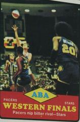 ABA Western Finals Pacers vs. Stars Basketball Cards 1973 Topps Prices