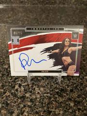 Paige [Holo Silver] #IM-PGE Wrestling Cards 2022 Panini Impeccable WWE Immortal Ink Autographs Prices