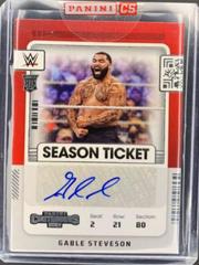 Gable Steveson [Red] Wrestling Cards 2022 Panini Chronicles WWE Contenders Rookie Season Ticket Autograph Prices