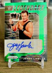 Jerry Lawler [Green Prizm] #LS-JLW Wrestling Cards 2022 Panini Prizm WWE Legendary Signatures Prices