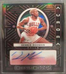 Dennis Rodman [Red] #AUR-DRO Basketball Cards 2021 Panini Obsidian Aurora Autographs Prices