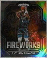 Anthony Edwards [Silver] #14 Basketball Cards 2022 Panini Prizm Fireworks Prices