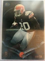 Terrance West [Blue Wave Refractor] Football Cards 2014 Bowman Sterling Prices