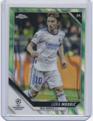 Luka Modric [Neon Green Lava Refractor] Soccer Cards 2021 Topps Chrome UEFA Champions League Prices