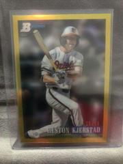 Heston Kjerstad [Chrome Prospect Gold] #140 Baseball Cards 2021 Bowman Heritage Prices