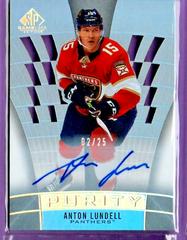 Anton Lundell [Autograph] Hockey Cards 2021 SP Game Used Purity Prices