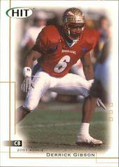Derrick Gibson #12 Football Cards 2001 Sage Hit Prices