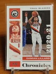 Damian Lillard [Green] #3 Basketball Cards 2020 Panini Chronicles Prices